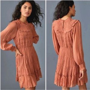 Anthropologie Dalia Smocked Dress
